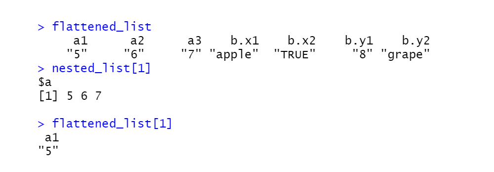 Flattening Nested List output